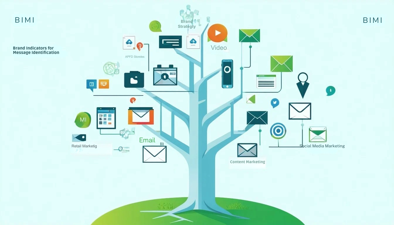 A BIMI vagy Brand Indicators for Message Identification a marketingstratégiai fa alapvető törzseként szolgál, amely szilárd keretet biztosít a márka felismeréséhez és a digitális kommunikációban való bizalomhoz.